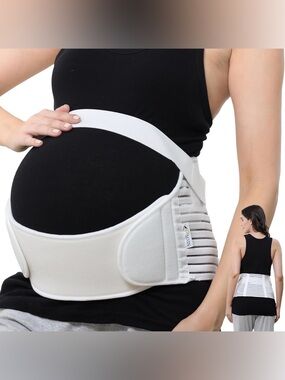 Neotech Pregnancy Belly Band Maternity Belt Support - Medium in Ivory